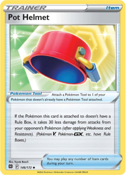 Pot Helmet : SWORD AND SHIELD - BRILLIANT STARS 146/172 - Pokemon Single Card