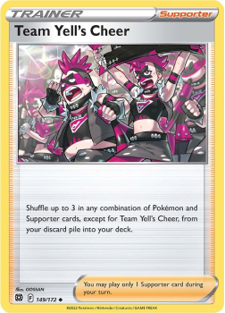 Team Yell's Cheer : SWORD AND SHIELD - BRILLIANT STARS 149/172 - Pokemon Single Card