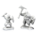 Critical Role Unpainted Miniatures: Kymal Militia Brawler & Jorenn Militia Holy Axeman - Image 2