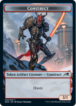 Construct Token : 06/19 KAMIGAWA NEON DYNASTY - Magic the Gathering Single Card