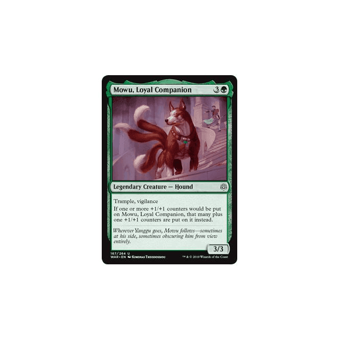 Mowu, Loyal Companion : WAR OF THE SPARK 167/264 - Magic the Gathering Single Card Mowu, Loyal Companion : WAR OF THE SPARK 167/264 - Magic the Gathering Single Card