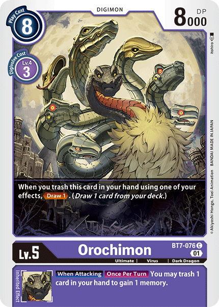 Orochimon : BT7-076 NEXT ADVENTURE - Digimon Card Game Single Card Orochimon : BT7-076 NEXT ADVENTURE - Digimon Card Game Single Card