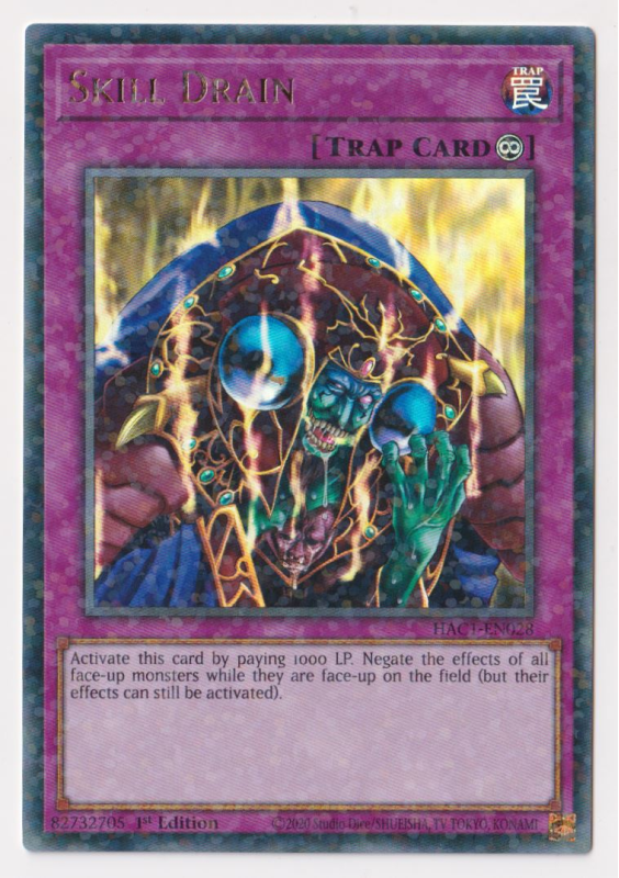 Skill Drain (Duel Terminal Ultra Parallel Rare) : HAC1-EN028 - Yu-Gi-Oh!  Single Card