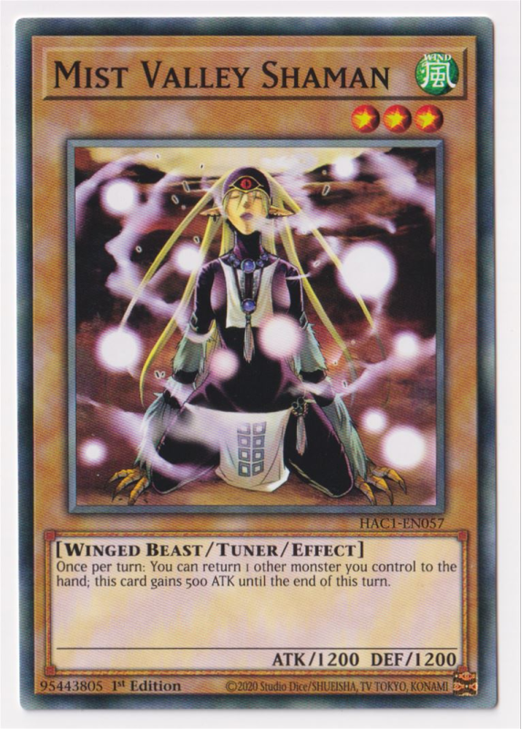 Mist Valley Shaman (Common) : HAC1-EN057 - Yu-Gi-Oh! Single Card Mist Valley Shaman (Common) : HAC1-EN057 - Yu-Gi-Oh! Single Card