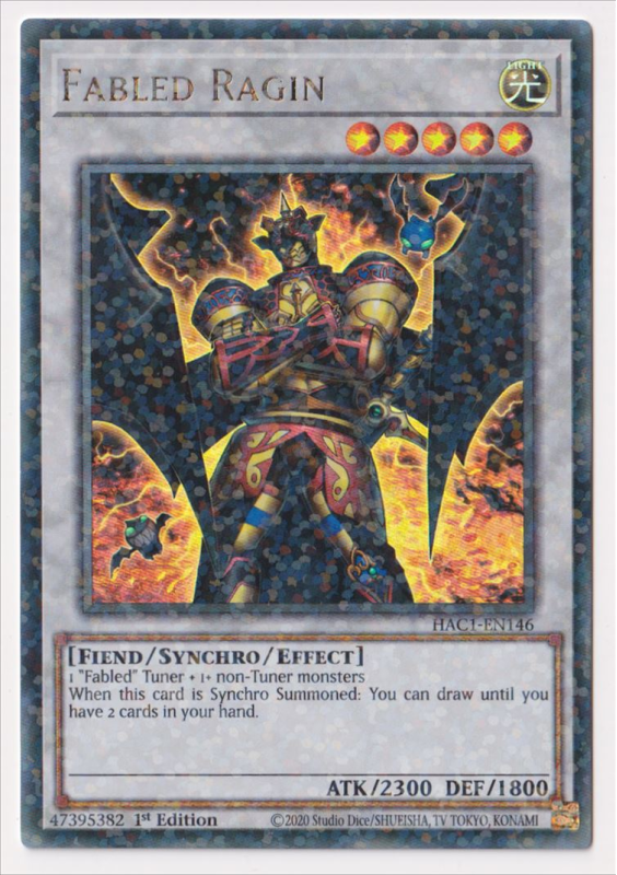 Fabled Ragin (Duel Terminal Ultra Parallel Rare) : HAC1-EN146 - Yu-Gi-Oh! Single Card Fabled Ragin (Duel Terminal Ultra Parallel Rare) : HAC1-EN146 - Yu-Gi-Oh! Single Card