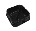 X-Trayz Black (3 Single and 3 Double Trays)