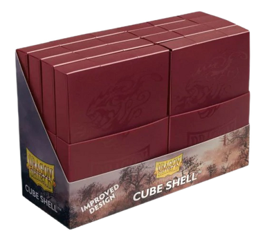 Dragon Shield Cube Shell -Blood Red (Pack of 8)