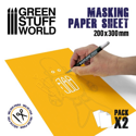Green Stuff World Masking Paper Sheet 200mm x 300mm - Image 2