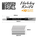 Green Stuff World Hobby Knife and Blade Refill - Image 2