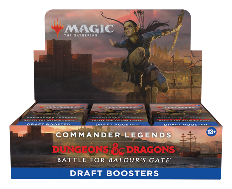 Magic the Gathering: Commander Legends: Battle for Baldur's Gate - Draft Booster Box (24 Packs) Magic the Gathering: Commander Legends: Battle for Baldur's Gate - Draft Booster Box (24 Packs)