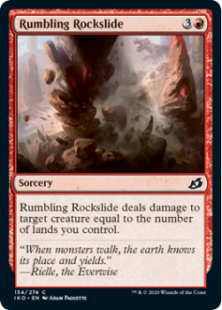 Rumbling Rockslide : IKORIA LAIR OF BEHEMOTHS 134/274 - Magic the Gathering Single Card