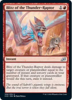 Blitz of the Thunder-Raptor : IKORIA LAIR OF BEHEMOTHS 109/274 - Magic the Gathering Single Card