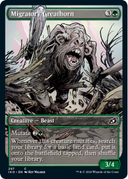 Migratory Greathorn (SHOWCASE) : IKORIA LAIR OF BEHEMOTHS 297 - Magic the Gathering Single Card