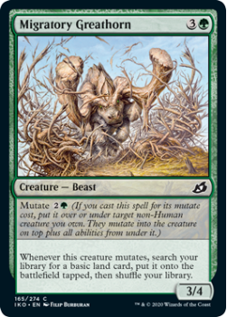 Migratory Greathorn : IKORIA LAIR OF BEHEMOTHS 165/274 - Magic the Gathering Single Card