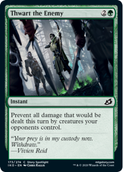 Thwart the Enemy : IKORIA LAIR OF BEHEMOTHS 173/274 - Magic the Gathering Single Card
