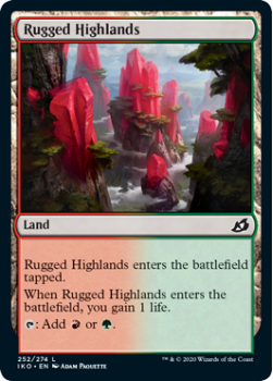 Rugged Highlands : IKORIA LAIR OF BEHEMOTHS 252/274 - Magic the Gathering Single Card