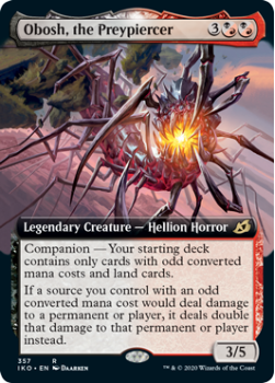 Obosh, the Preypiercer (BORDERLESS) (FOIL) : IKORIA LAIR OF BEHEMOTHS 357 - Magic the Gathering Single Card