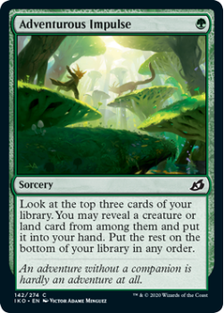 Adventurous Impulse : IKORIA LAIR OF BEHEMOTHS 142/274 - Magic the Gathering Single Card