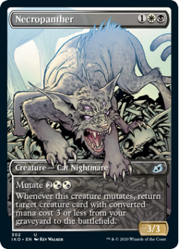Necropanther (SHOWCASE) : IKORIA LAIR OF BEHEMOTHS 302 - Magic the Gathering Single Card