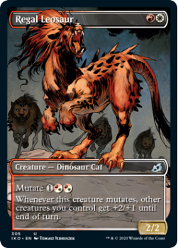 Regal Leosaur (SHOWCASE) : IKORIA LAIR OF BEHEMOTHS 305 - Magic the Gathering Single Card