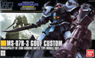 MS-07B-3 Gouf Custom Model Kit
