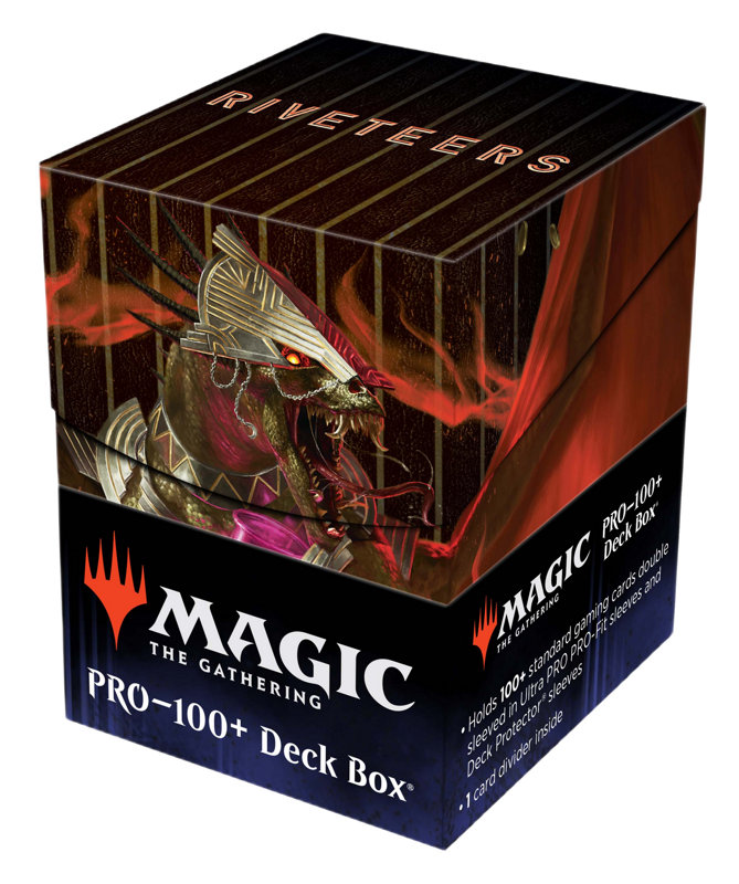 Ultra Pro Streets of New Capenna 100+ Deck Box featuring Riveteers