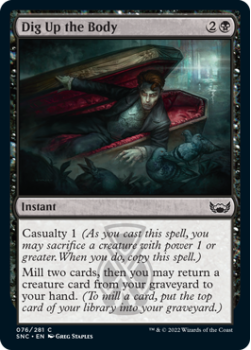 Dig Up the Body : 076/281 STREETS OF NEW CAPENNA - Magic the Gathering Single Card
