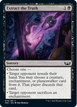 Extract the Truth : 078/281 STREETS OF NEW CAPENNA - Magic the Gathering Single Card