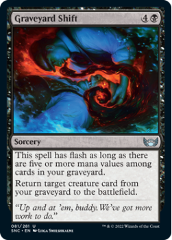 Graveyard Shift : 081/281 STREETS OF NEW CAPENNA - Magic the Gathering Single Card