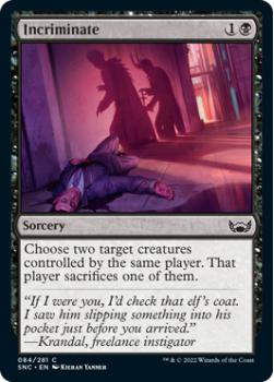Incriminate : 084/281 STREETS OF NEW CAPENNA - Magic the Gathering Single Card