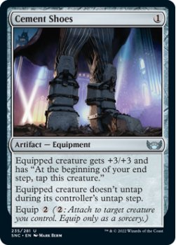 Cement Shoes : 235/281 STREETS OF NEW CAPENNA - Magic the Gathering Single Card