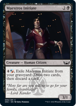 Maestros Initiate : 086/281 STREETS OF NEW CAPENNA - Magic the Gathering Single Card