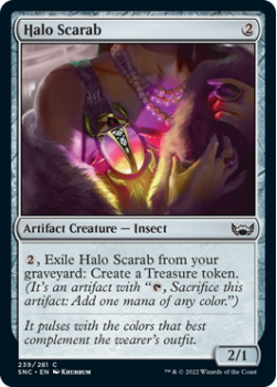 Halo Scarab : 239/281 STREETS OF NEW CAPENNA - Magic the Gathering Single Card