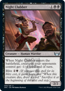 Night Clubber : 089/281 STREETS OF NEW CAPENNA - Magic the Gathering Single Card