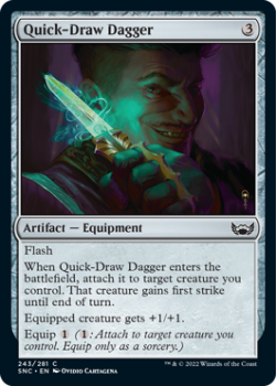 Quick-Draw Dagger : 243/281 STREETS OF NEW CAPENNA - Magic the Gathering Single Card