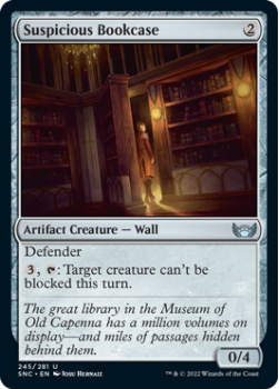 Suspicious Bookcase : 245/281 STREETS OF NEW CAPENNA - Magic the Gathering Single Card