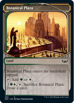 Botanical Plaza (SHOWCASE) : 350 STREETS OF NEW CAPENNA - Magic the Gathering Single Card