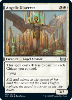 Angelic Observer : 001/281 STREETS OF NEW CAPENNA - Magic the Gathering Single Card