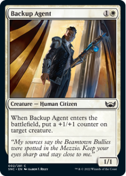 Backup Agent : 002/281 STREETS OF NEW CAPENNA - Magic the Gathering Single Card