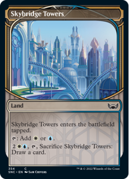 Skybridge Towers (SHOWCASE) (FOIL) : 354 STREETS OF NEW CAPENNA - Magic the Gathering Single Card