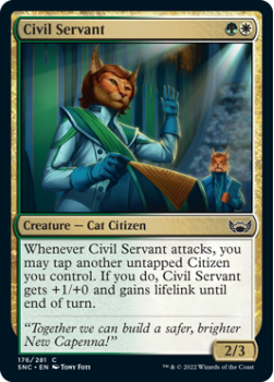 Civil Servant : 176/281 STREETS OF NEW CAPENNA - Magic the Gathering Single Card