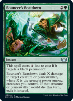Bouncer's Beatdown : 135/281 STREETS OF NEW CAPENNA - Magic the Gathering Single Card
