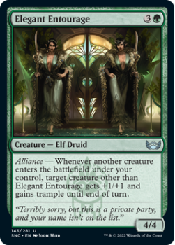 Elegant Entourage : 143/281 STREETS OF NEW CAPENNA - Magic the Gathering Single Card