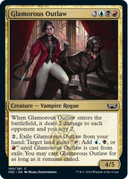 Glamorous Outlaw : 190/281 STREETS OF NEW CAPENNA - Magic the Gathering Single Card