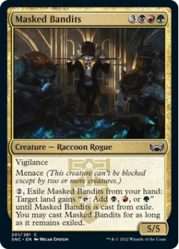 Masked Bandits : 201/281 STREETS OF NEW CAPENNA - Magic the Gathering Single Card