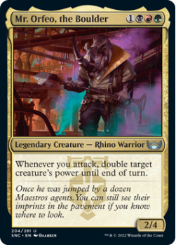 Mr. Orfeo, the Boulder : 204/281 STREETS OF NEW CAPENNA - Magic the Gathering Single Card