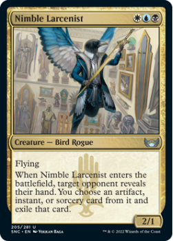 Nimble Larcenist : 205/281 STREETS OF NEW CAPENNA - Magic the Gathering Single Card