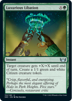 Luxurious Libation : 152/281 STREETS OF NEW CAPENNA - Magic the Gathering Single Card