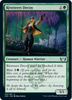 Riveteers Decoy : 156/281 STREETS OF NEW CAPENNA - Magic the Gathering Single Card