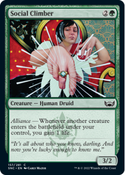 Social Climber : 157/281 STREETS OF NEW CAPENNA - Magic the Gathering Single Card